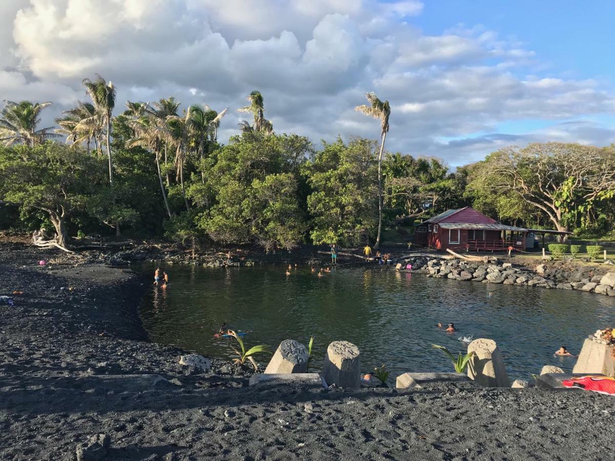 Coconut Palms Vacation Rental near lava fields&beaches Kehena Esterno foto